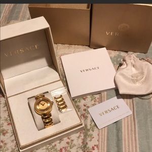 Versace gold watch
